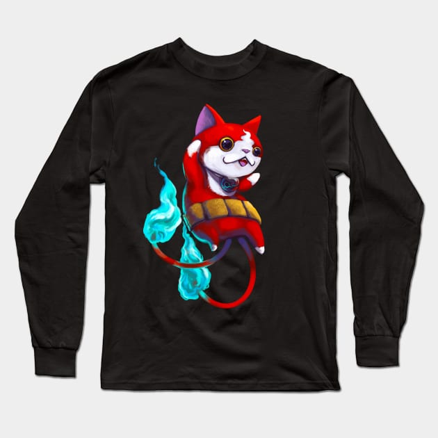 Jibanyan Long Sleeve T-Shirt by August